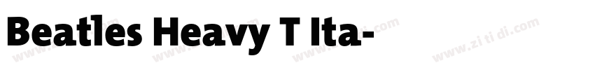 Beatles Heavy T Ita字体转换